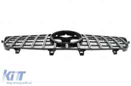 Zentraler Grill für Mercedes E-Klasse W212 S212 2009-2013 GT-R Panamericana Look-image-6090256